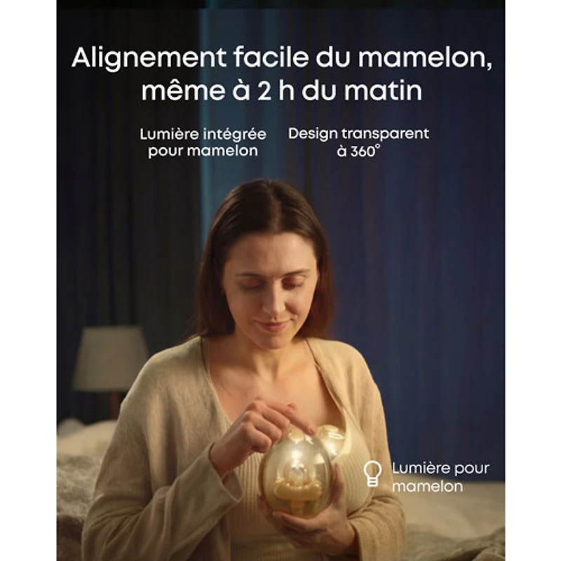 Tire-lait électrique portatif simple eufy S2 Pro avec massage chauffant