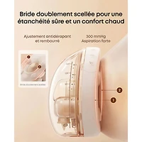 Tire-lait électrique portatif simple eufy S2 Pro avec massage chauffant
