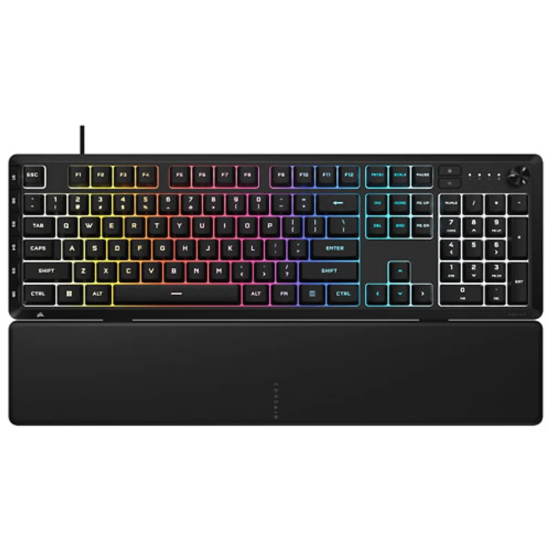 Clavier de jeu pleine grandeur rétroéclairé RVB mécanique à touches linéaires SKIFF 100 Plus de Corsair