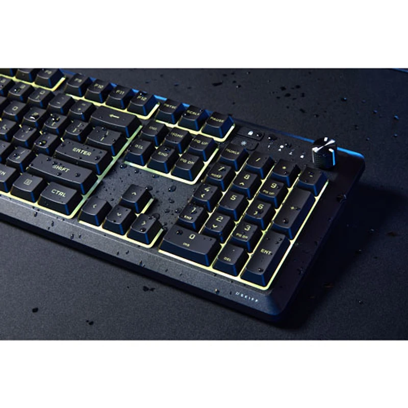 Clavier de jeu pleine grandeur rétroéclairé RVB mécanique à touches linéaires SKIFF 100 Plus de Corsair