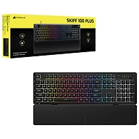 Clavier de jeu pleine grandeur rétroéclairé RVB mécanique à touches linéaires SKIFF 100 Plus de Corsair