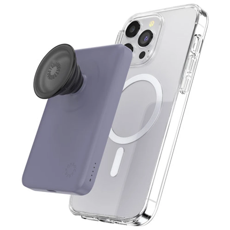 Popsockets PowerPack 5000 mAh Magnetic Wireless Powerbank with MagSafe, Expanding Grip & Stand - Dusk