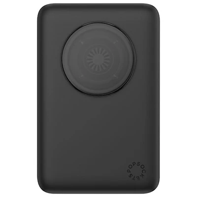 Popsockets PowerPack 5000 mAh Magnetic Wireless Powerbank with MagSafe, Expanding Grip & Stand - Black