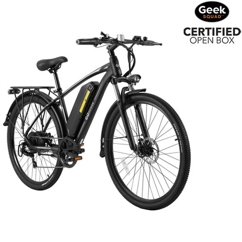 Boîte ouverte - Vélo de ville électrique GoFalcon de GoPowerBike (moteur de 500 W/autonomie maximale de 80 km/vitesse maximale de 32 km/h) - Noir