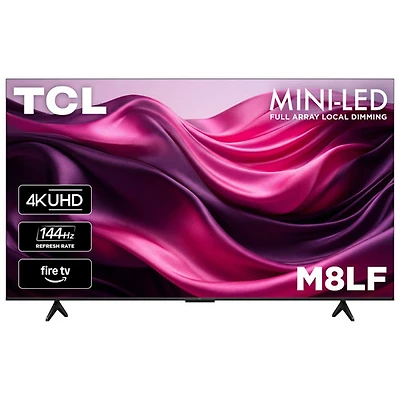 TCL 65" M8LF Series 4K UHD HDR 144 Hz Dolby Atmos Mini-LED Fire TV Smart TV (65M8LF) - 2026 - Great for Movies & Gaming - Only at Best Buy