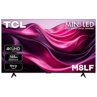 TCL 85" M8LF Series 4K UHD HDR 144 Hz Dolby Atmos Mini-LED Fire TV Smart TV (85M8LF) - 2026 - Great for Movies & Gaming - Only at Best Buy