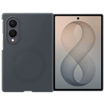 Samsung Silicone Fitted Soft Shell Case with Magnet for Galaxy Z Fold8 - Black
