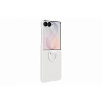 Étui souple ajusté en silicone avec aimant pour Samsung Galaxy Z Flip8 - Blanc