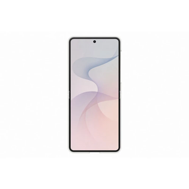 Étui souple ajusté en silicone avec aimant pour Samsung Galaxy Z Flip8 - Blanc