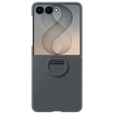 Samsung Silicone Fitted Soft Shell Case with Magnet for Galaxy Z Flip8 - Black