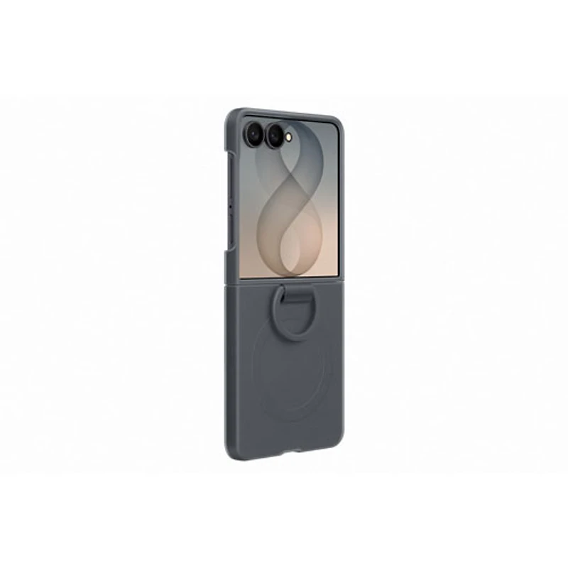 Samsung Silicone Fitted Soft Shell Case with Magnet for Galaxy Z Flip8 - Black
