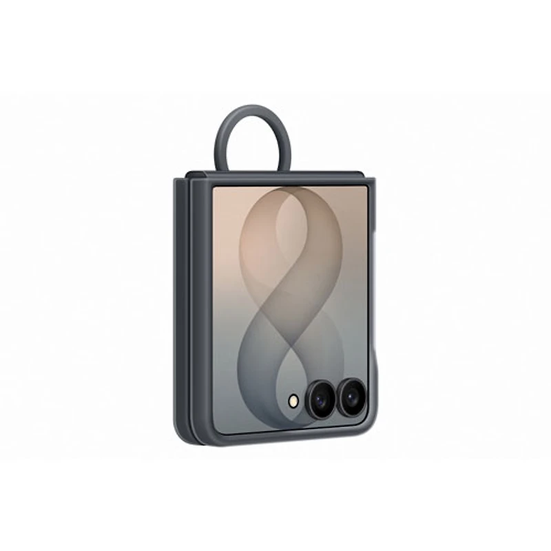 Samsung Silicone Fitted Soft Shell Case with Magnet for Galaxy Z Flip8 - Black