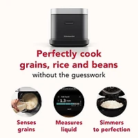 KitchenAid Grain and Rice Cooker - 8-Cups - Black Matte