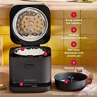 KitchenAid Grain and Rice Cooker - 8-Cups - Black Matte