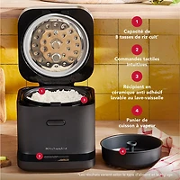 KitchenAid Grain and Rice Cooker - 8-Cups - Black Matte