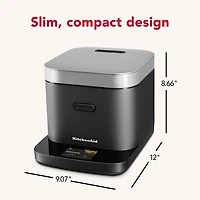 KitchenAid Grain and Rice Cooker - 8-Cups - Black Matte