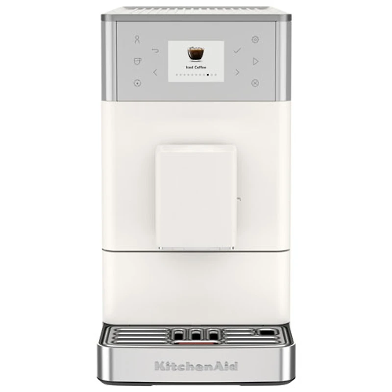 Machine à espresso entièrement automatique KF3 de KitchenAid avec moussoir à lait et moulin - Porcelaine