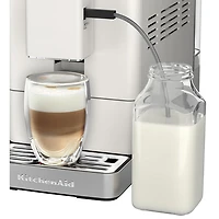 Machine à espresso entièrement automatique KF3 de KitchenAid avec moussoir à lait et moulin - Porcelaine