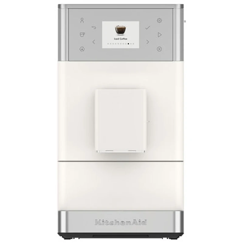 Machine à espresso entièrement automatique KF3 de KitchenAid avec moussoir à lait et moulin - Porcelaine