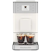 Machine à espresso entièrement automatique KF3 de KitchenAid avec moussoir à lait et moulin - Porcelaine