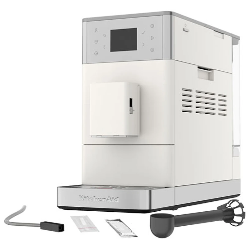 Machine à espresso entièrement automatique KF3 de KitchenAid avec moussoir à lait et moulin - Porcelaine