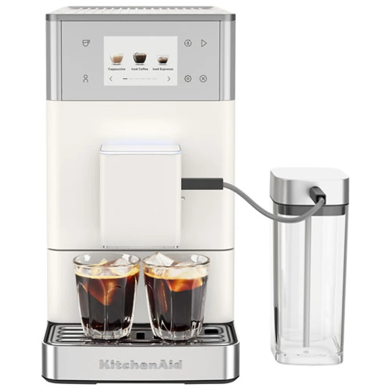 KitchenAid KF4 Fully Automatic Espresso Machine with BPA-Free Milk Container, Frother & Grinder - Porcelain