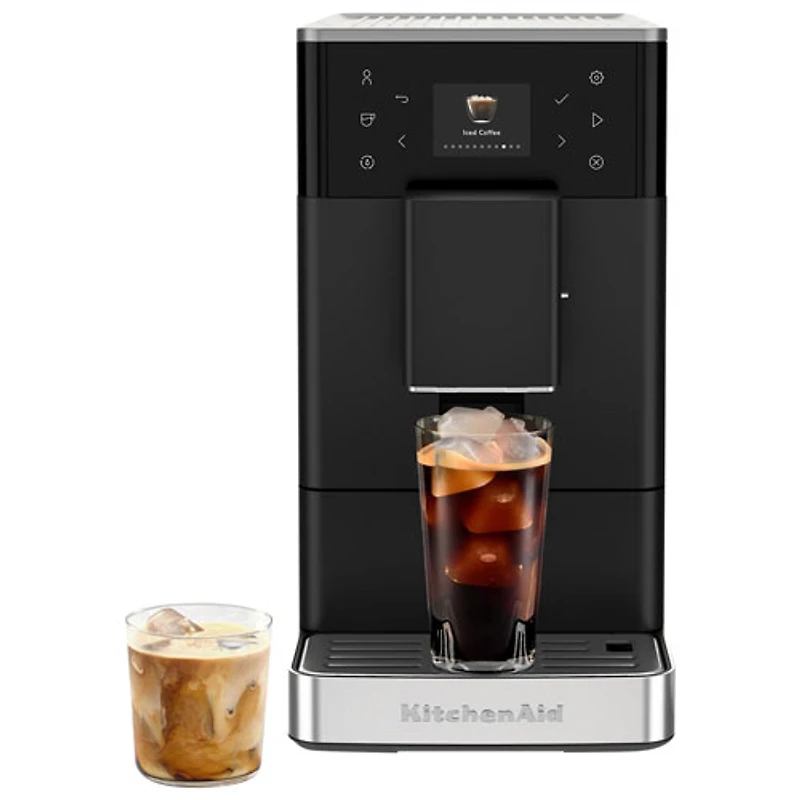 KitchenAid KF3 Fully Automatic Espresso Machine with Frother & Grinder - Black Matte
