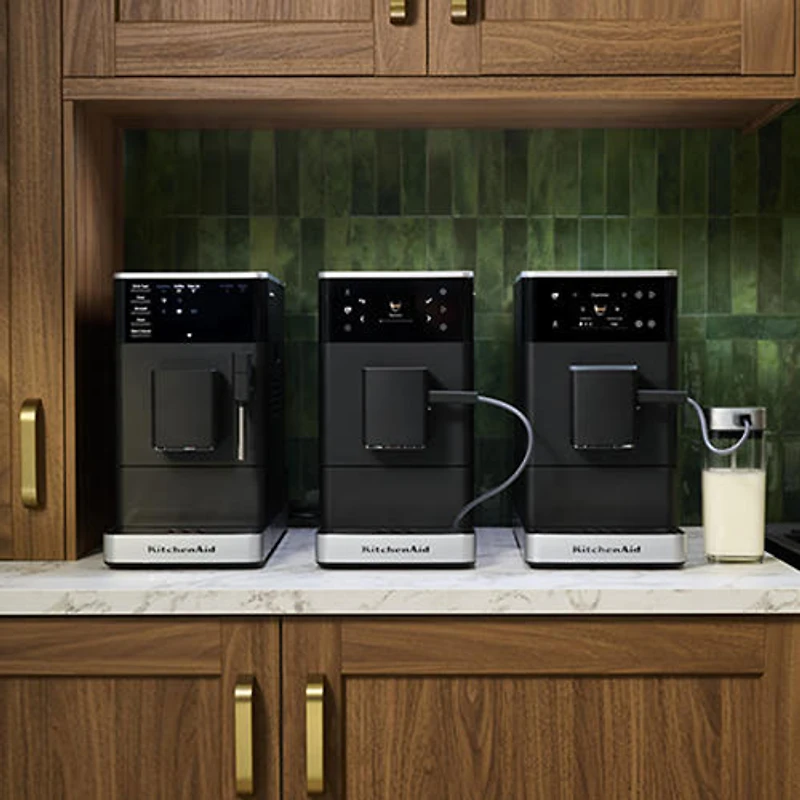 KitchenAid KF3 Fully Automatic Espresso Machine with Frother & Grinder - Black Matte