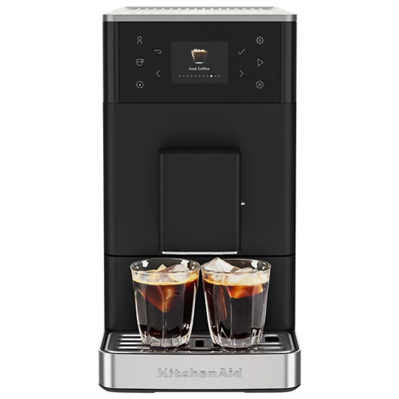 KitchenAid KF3 Fully Automatic Espresso Machine with Frother & Grinder - Black Matte