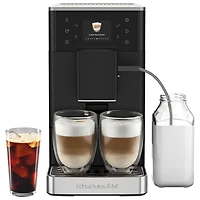 KitchenAid KF3 Fully Automatic Espresso Machine with Frother & Grinder - Black Matte