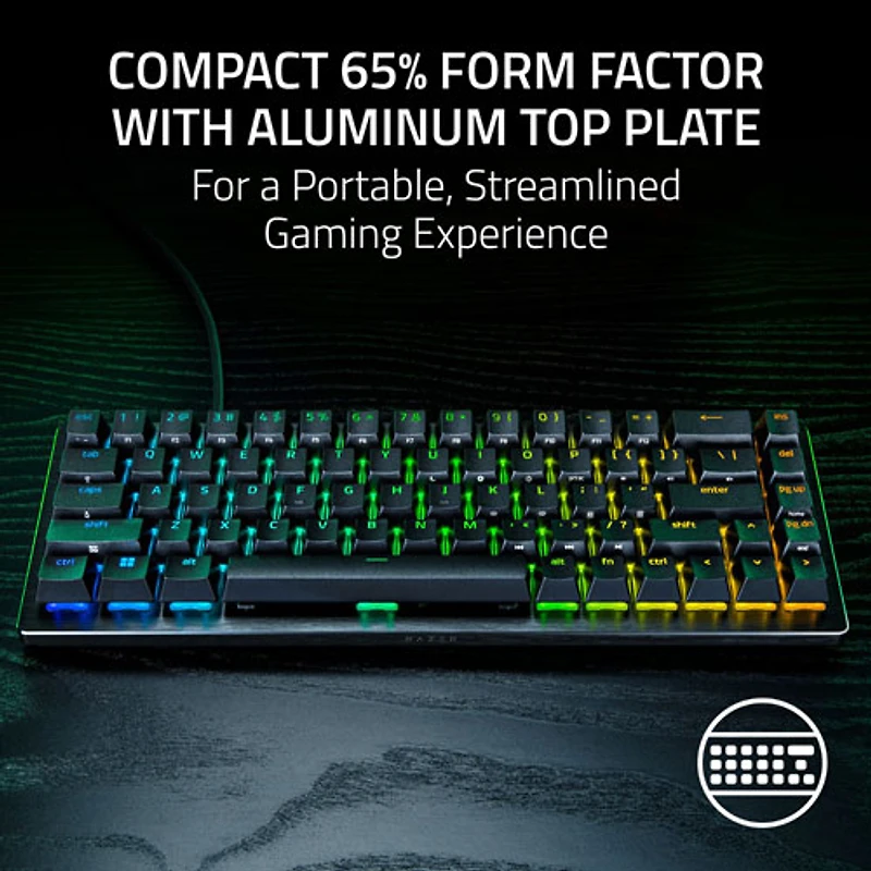 Razer Huntsman V3 HE Magnetic Mini 8KHz Backlit Mechanical Gaming Keyboard - English