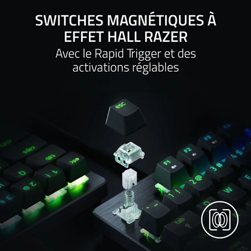 Razer Huntsman V3 HE Magnetic Mini 8KHz Backlit Mechanical Gaming Keyboard - English