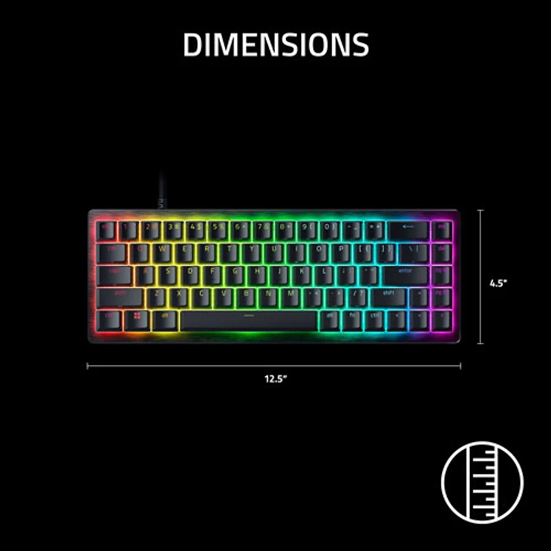 Razer Huntsman V3 HE Magnetic Mini 8KHz Backlit Mechanical Gaming Keyboard - English