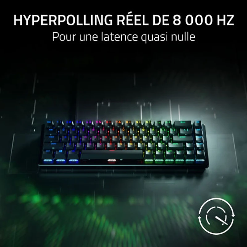 Razer Huntsman V3 HE Magnetic Mini 8KHz Backlit Mechanical Gaming Keyboard - English