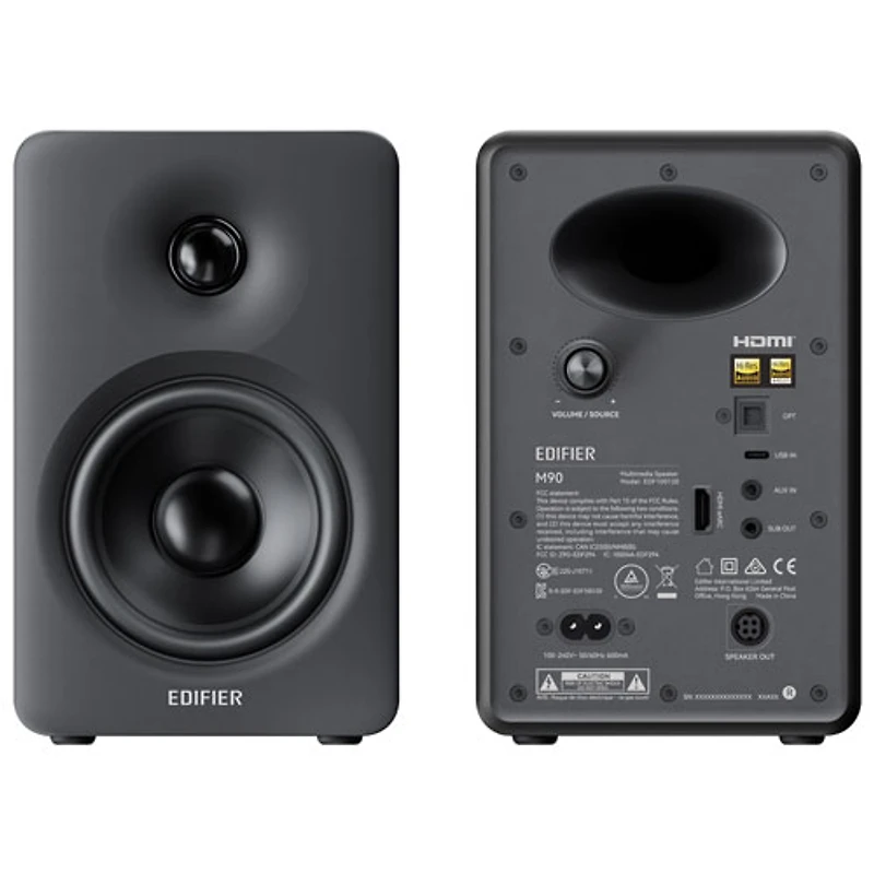 Edifier M90 100-Watt Bookshelf Speaker - Pair - Black