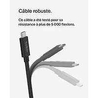Belkin Connect 240W 20Gbps 2m (6.6 ft.) USB-C/USB-C Cable (INZ004bt2MBK)