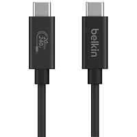 Belkin Connect 240W 20Gbps 2m (6.6 ft.) USB-C/USB-C Cable (INZ004bt2MBK)