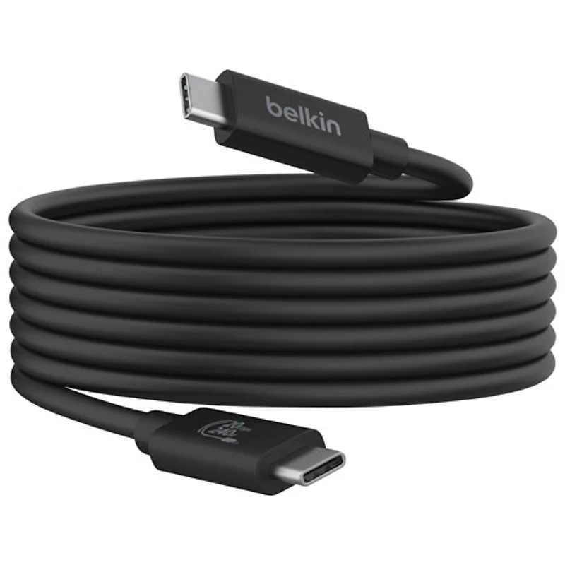 Belkin Connect 240W 20Gbps 2m (6.6 ft.) USB-C/USB-C Cable (INZ004bt2MBK)
