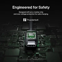Belkin Connect 240W 1m (3.3 ft.) Thunderbolt 5 USB-C/USB-C Cable (INZ005fq1MBK)