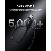 Belkin Connect 240W 1m (3.3 ft.) Thunderbolt 5 USB-C/USB-C Cable (INZ005fq1MBK)