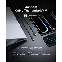 Belkin Connect 240W 1m (3.3 ft.) Thunderbolt 5 USB-C/USB-C Cable (INZ005fq1MBK)