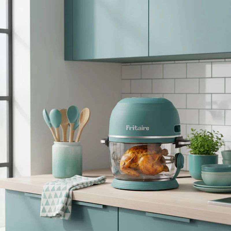 Friteuse à air chaud 9-en-1 de Fritaire - 4,7 L (5 pte) - Vert sauge