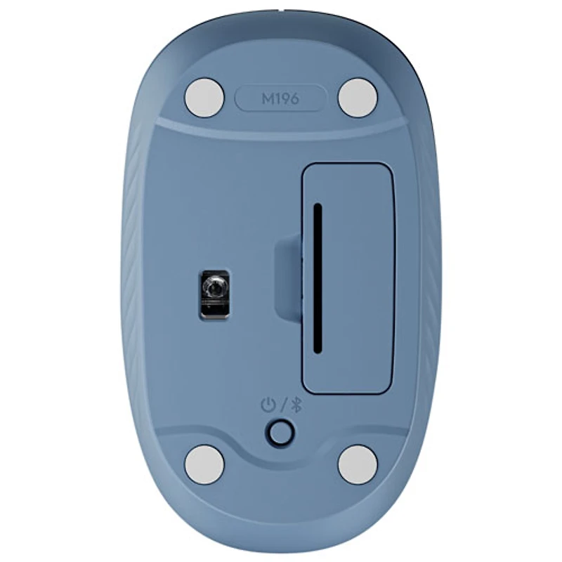 Logitech M196 1000 DPI Bluetooth Optical Mouse - Blue Grey