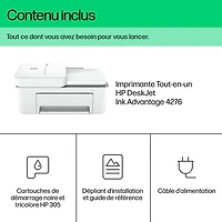 Imprimante à jet d'encre tout-en-un sans fil DeskJet 4252e de HP