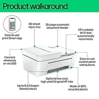 Imprimante à jet d'encre tout-en-un sans fil DeskJet 4252e de HP