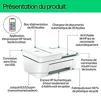 Imprimante à jet d'encre tout-en-un sans fil DeskJet 4252e de HP