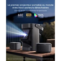 Projecteur portatif DEL HD 1080p Nebula P1 de Soundcore by Anker avec haut-parleurs amovibles (D2431111)