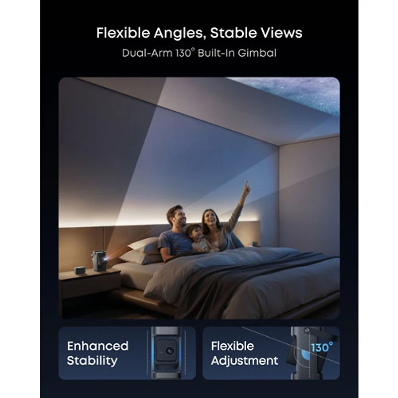 Projecteur portatif DEL HD 1080p Nebula P1 de Soundcore by Anker avec haut-parleurs amovibles (D2431111)