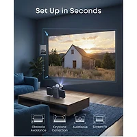 Projecteur portatif DEL HD 1080p Nebula P1i de Soundcore by Anker avec haut-parleurs amovibles (D2200111)