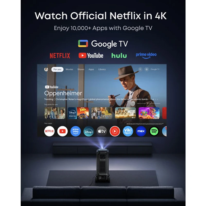 Projecteur de cinéma maison laser Ultra HD 4K Nebula X1 Pro de Soundcore by Anker (D21511F1)